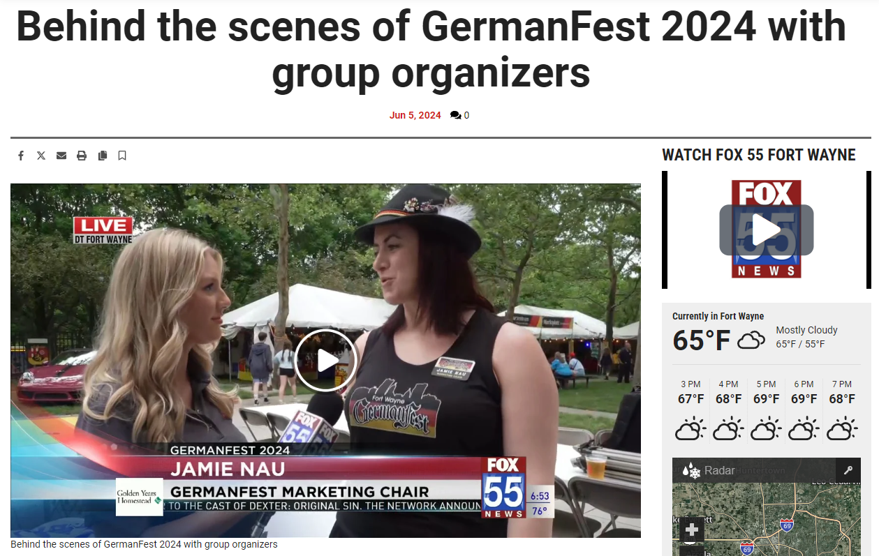 Fox 55 Germanfest Story